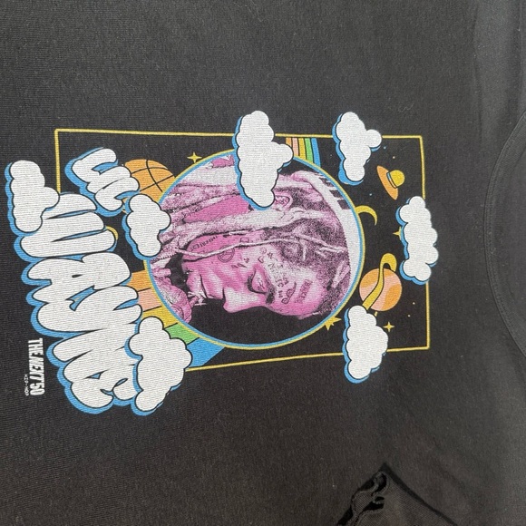 Graphic Black Crop Top Lil Wayne - Picture 8 of 8